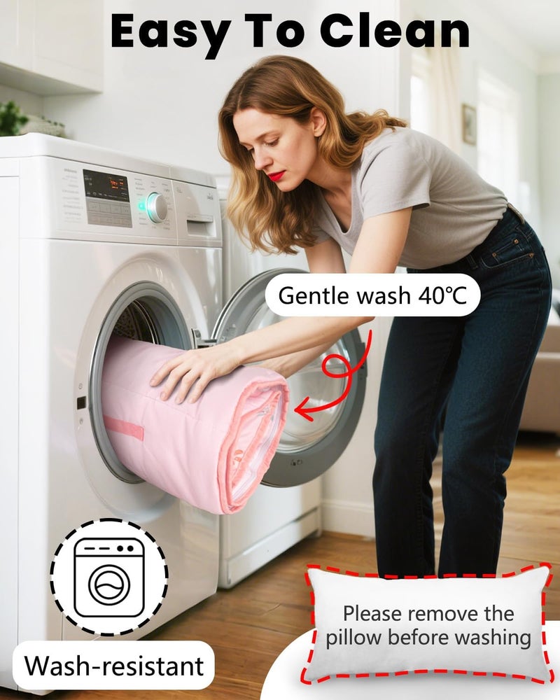 PRIMLECT Toddler Nap Mat with Detachable Blanket and Removable Pillow, Kids Sleeping Bag 55''x35'' for Daycare Preschool Kindergarten, Toddler Sleeping Mat for Boys and Girls - Image 5